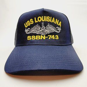 USS LOUISIANA SSBN-743 Direct Embroidered Baseball Hat